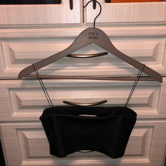 Meshki faux leather crop top - Picture 2 of 3